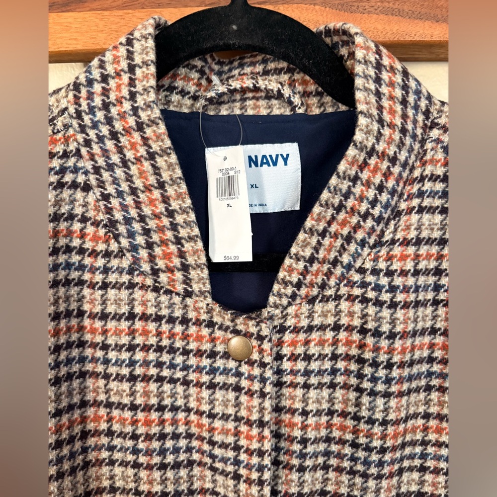 Old Navy Multicolor Houndstooth Jacket - Picture 2 of 4